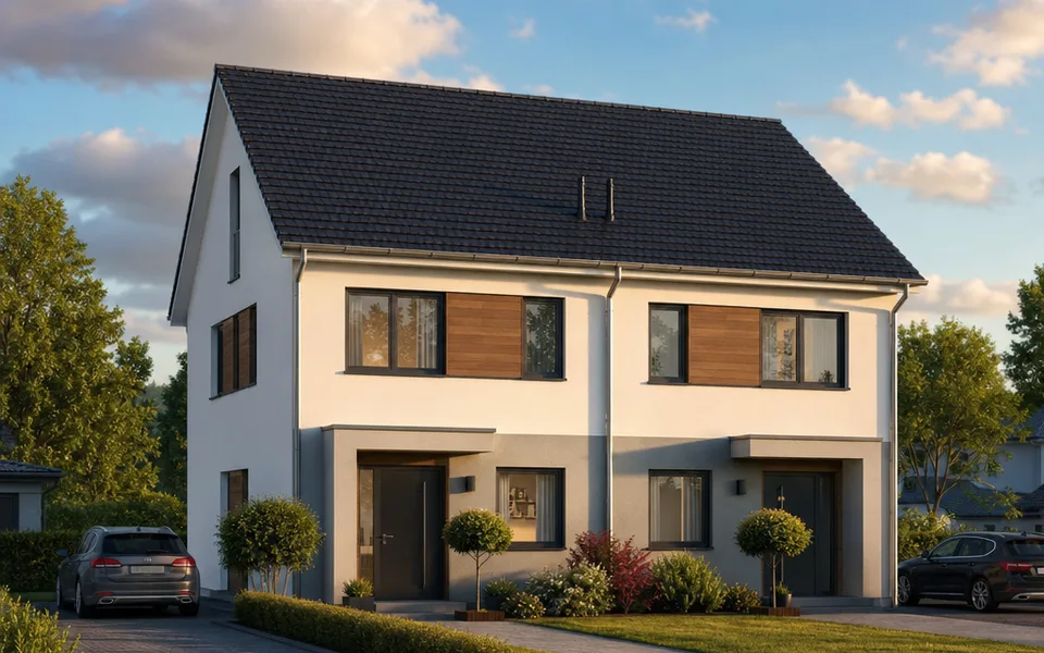 Doppelhaus Fertighaus Preise 2026 — Doppelhaushälften mit gemeinsamer Trennwand